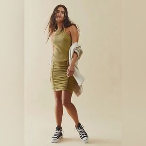 New Free People x FP ONE
Katya Thermal Mini Dress - Dusted Military